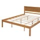preview thumbnail 12 of 62, Solid Wood Platform Bed Frame with Headboard & Strong Slats Support