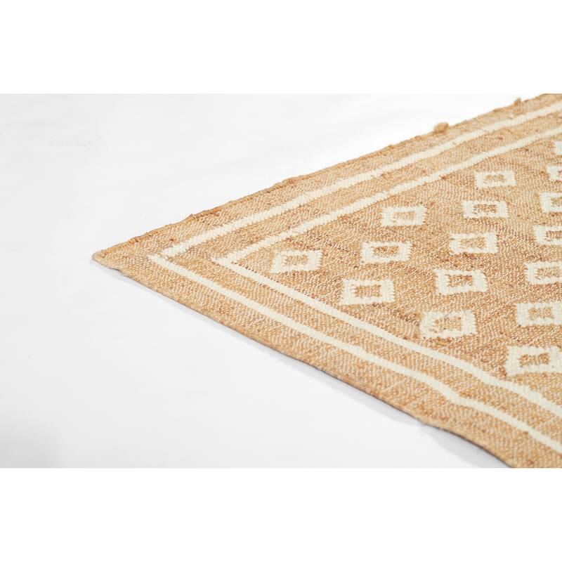 Erin Gates by Momeni Orchard Tiny Diamond Hand Woven Wool and Jute Rug