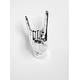 preview thumbnail 1 of 1, Interior Illusions Plus Silver Rock On Hand Wall Mount- 8.5" tall