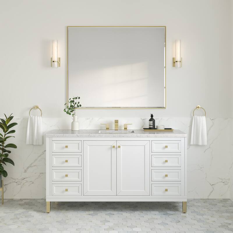 James Martin Vanities 503-V60S-FEJP Chicago 60" Free Standing Single