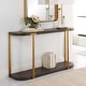 preview thumbnail 5 of 4, Uttermost 25556 14" Wide MDF, Metal, and Veneer Sofa Table