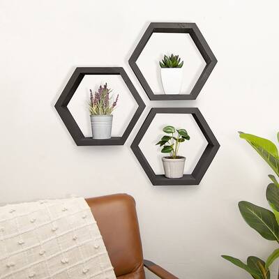 DRAKESTSONE 11.75X10.13 Hexagon Shelves - 3-Pack