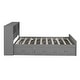preview thumbnail 10 of 50, Full Size Wood Pltaform Bed with Twin Size Trundle, 3 Drawers, Upper Shelves and a set of USB Ports & Sockets