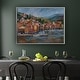 preview thumbnail 1 of 1, John Beard Collection's "Italian Coastal Village" on Canvas Hand Embellished Art