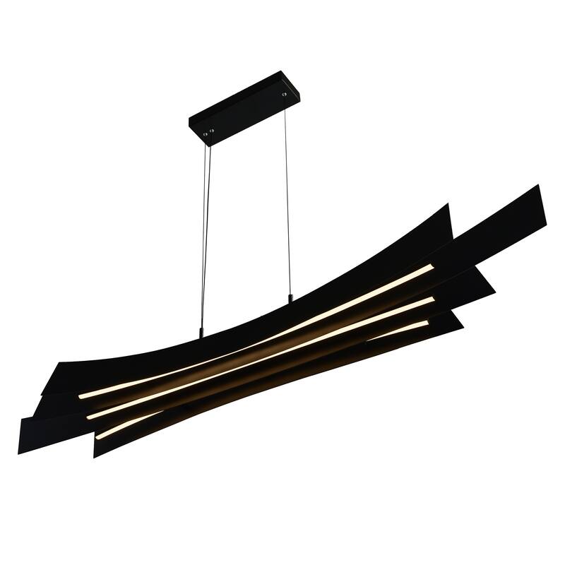 Candora Integrated LED Black Chandelier
