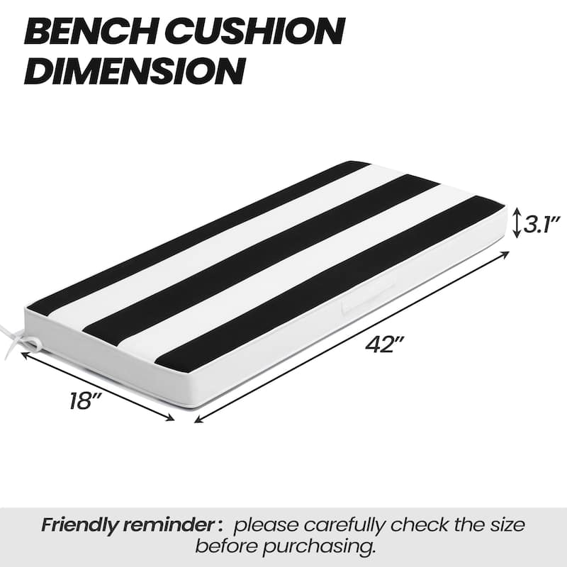 Outdoor Settee Bench Seat Cushion Patio Swing Cushion Loveseat Cushion