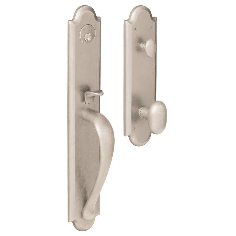 Baldwin Boulder Style Full Dummy Set Handleset with Oval Knob