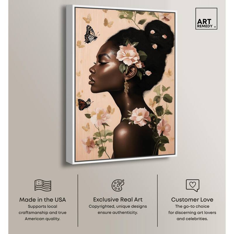 Apricot Whisper Canvas by Art Remedy