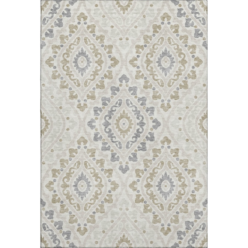 Premium Washable Super Soft Diamond Medallions Mayfield Rug