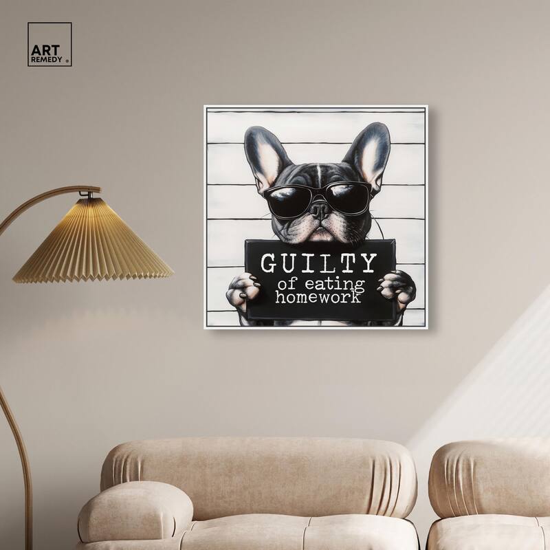 Guilty of Eating Homework Canvas by Art Remedy