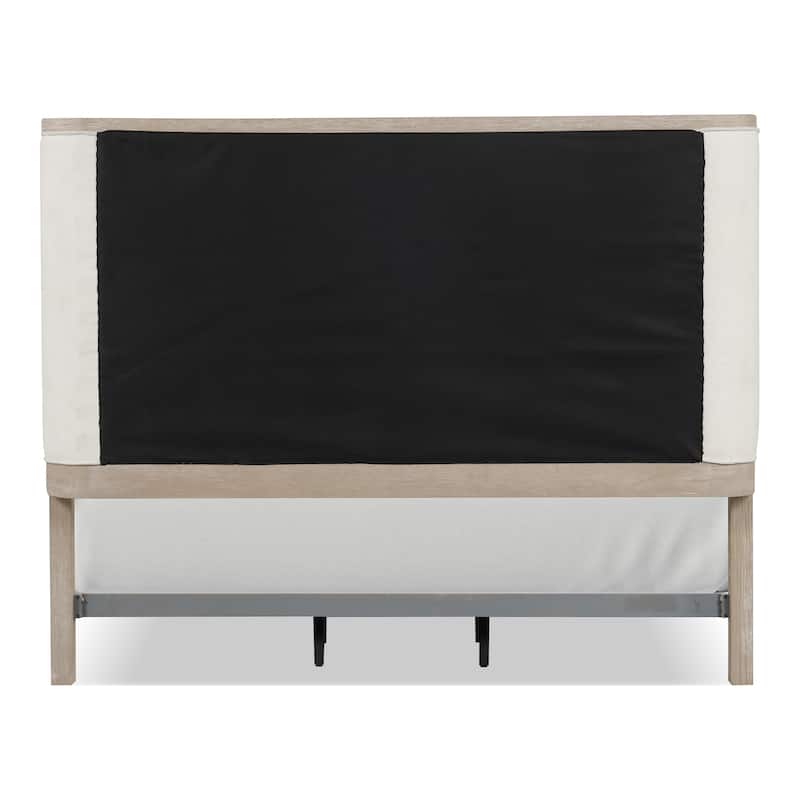 Furniture of America Kian Modern 5-Piece Natural Oak Solid Wood Panel Bedroom Set