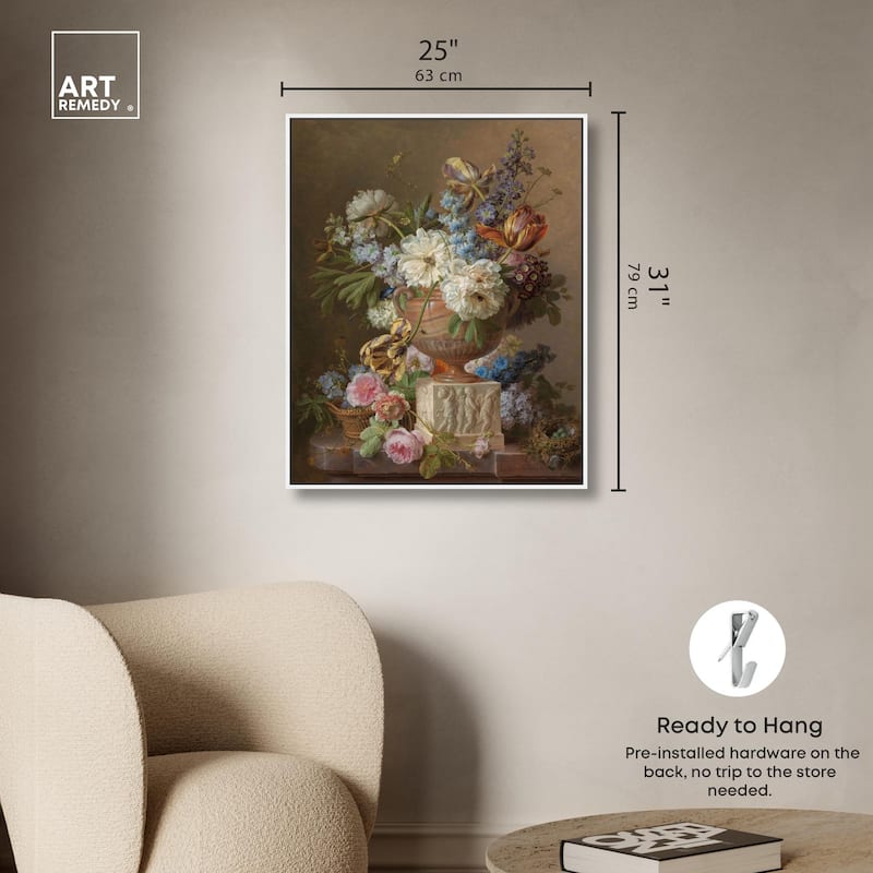 Alabaster Vase 1783 Canvas by Art Remedy