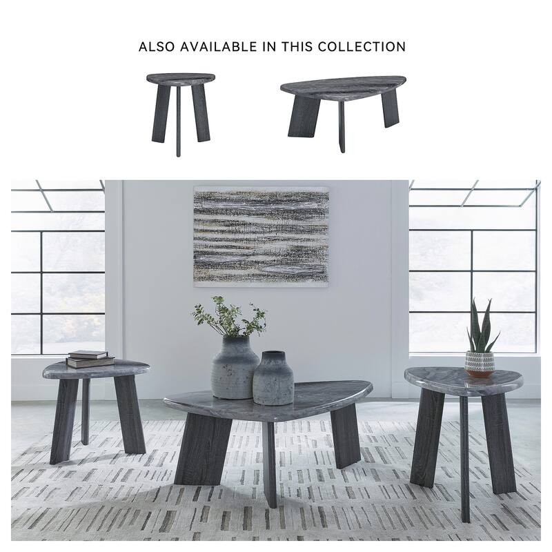 Signature Design by Ashley Bluebond Gray Table (Set of 3) - 52"W x 30"D x 19"H