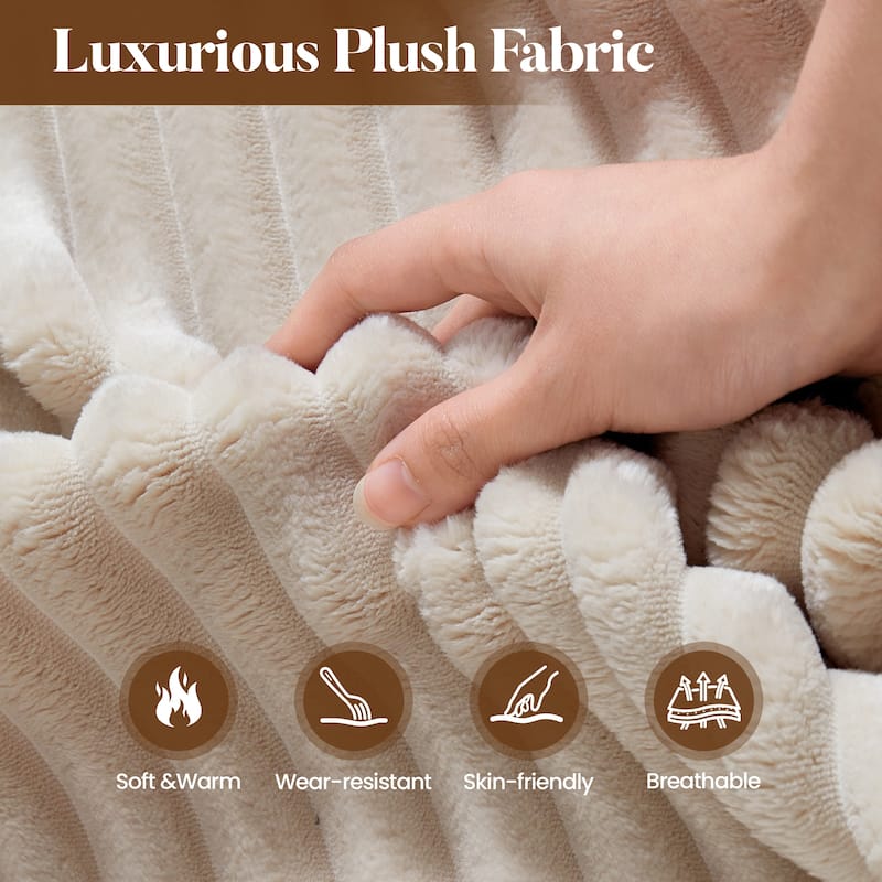 HOOOWOOO Modern Plush Fabric Floor Sofa Couch
