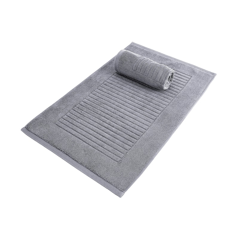 Brampton Plush Absorbent Non-Slip Cotton Bath Mat Set of 2