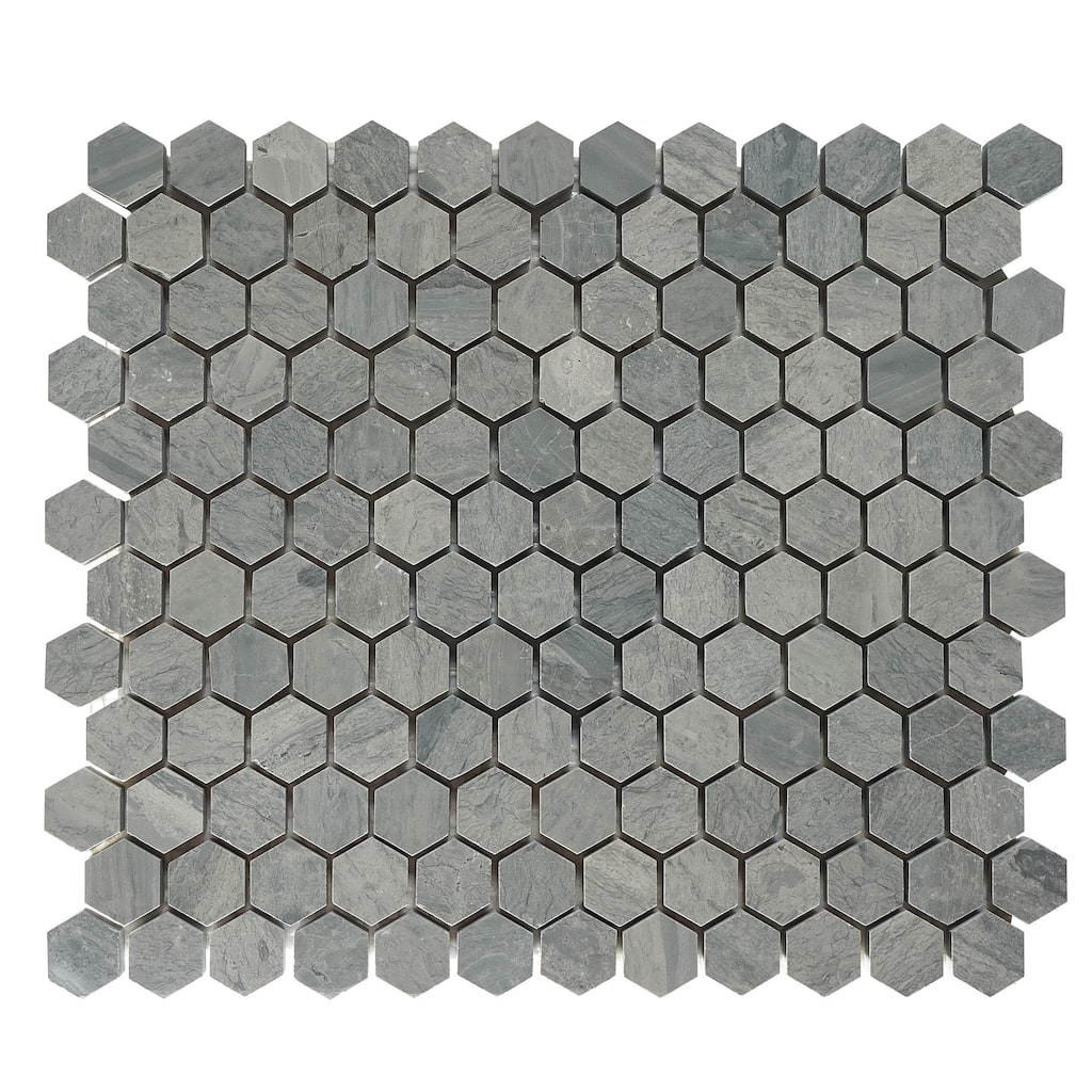Marinewood Marble 1" x 1" Honeycomb Honed Mosaic Tile