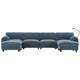 Option Blue+2 Ottomans