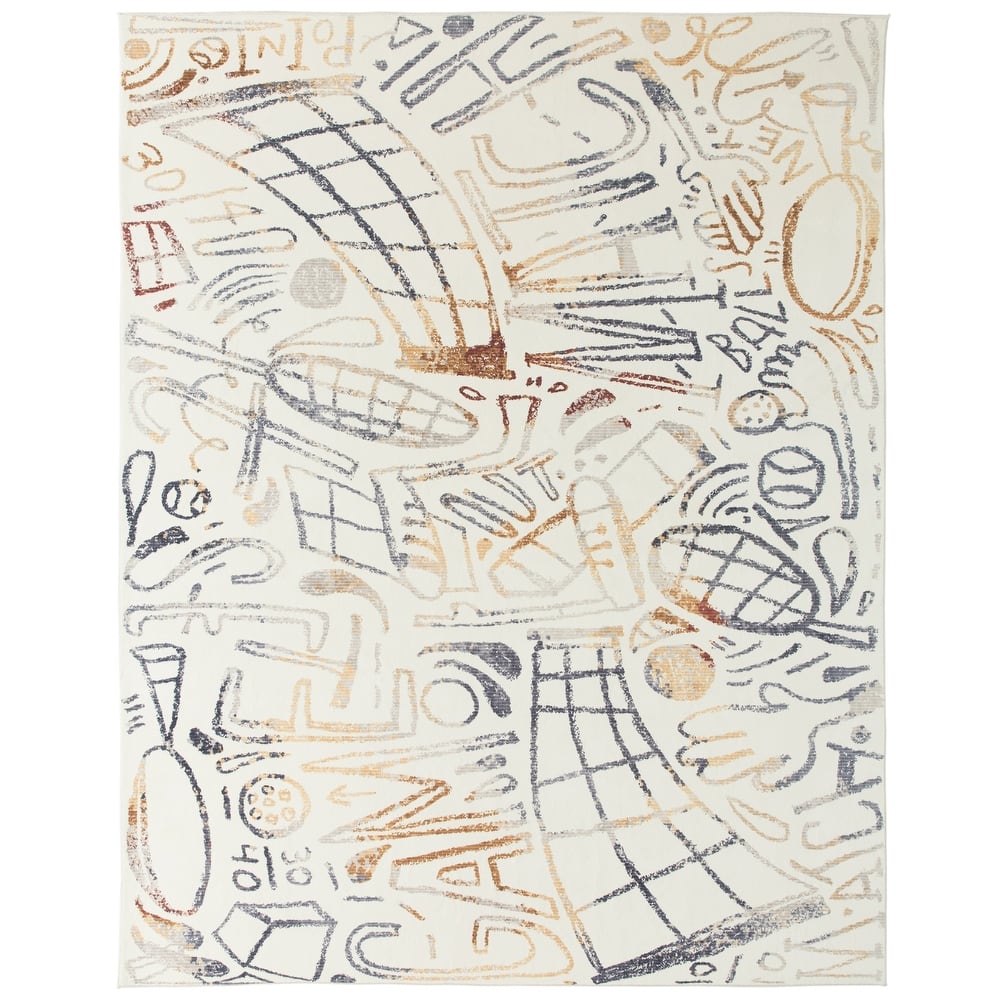 Katie Merz SPORTSGLYPHS Tennis Area Rug