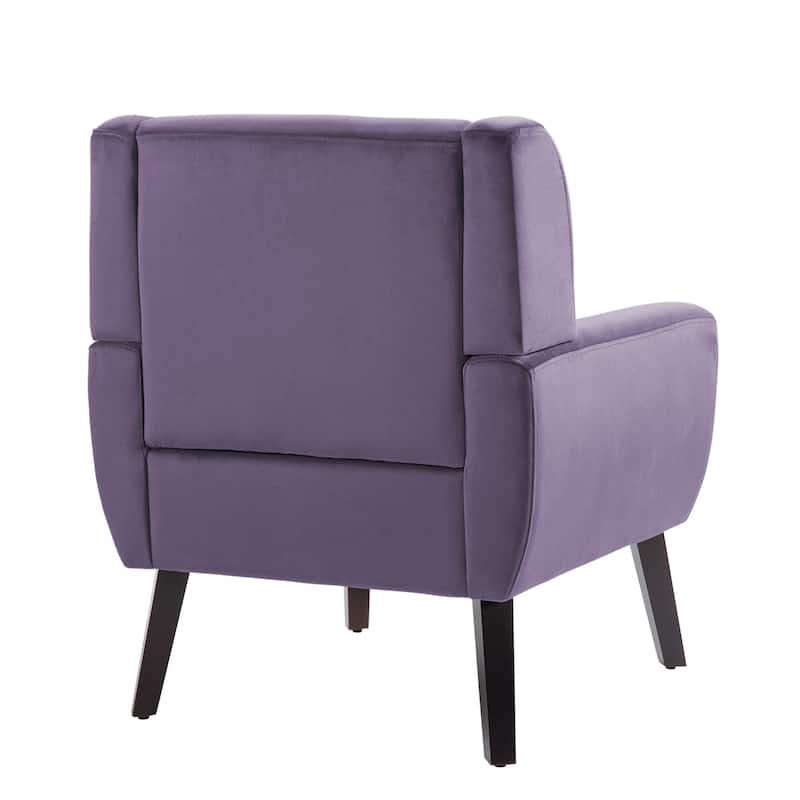 Modern Accent Chair Velvet Armchair - 28.9"W x 35.1"H x 29.5"D