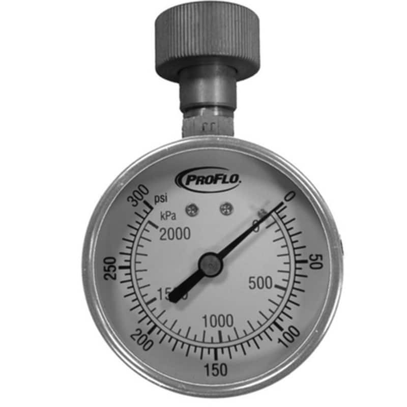 PROFLO 2-1/2" Water Test Gauge 0-300lb - Natural