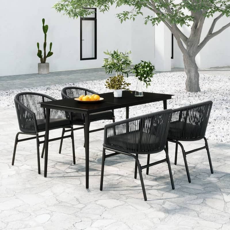 vidaXL Patio Dining Set Outdoor Garden Seat 3/5/7/9 Piece Multi Colors/Sizes