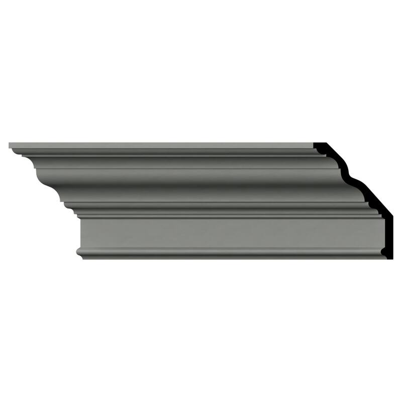 7 1/8"H x 4 7/8"P x 8 5/8"F x 96"L Lincoln Crown Moulding - 1-Pack