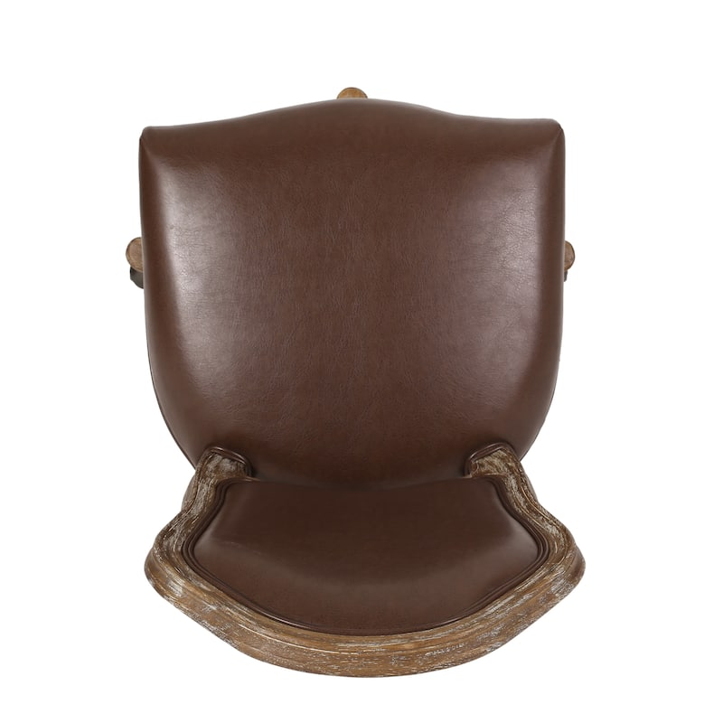 Scilley Upholstered Swivel Office Chair by Christopher Knight Home