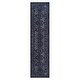 preview thumbnail 1 of 5, LOOM & LUXE Black/Gray 2'6''x10' Runner Area Rugs - 120" D x 30" W x 0.14" H