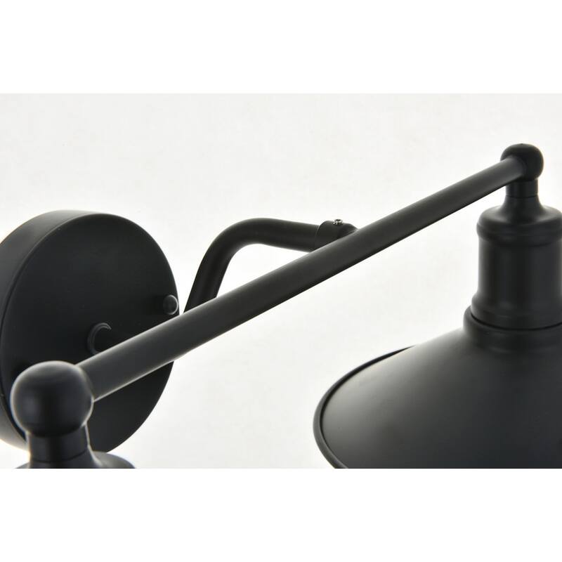 Nora Modern 2-light Wall Sconce with Flat Cone Shades