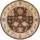preview thumbnail 39 of 44, SAFAVIEH Handmade Bergama Ressie Oriental Hand-spun Wool Rug 6' Round - Brown/Ivory - Round