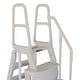 preview thumbnail 2 of 3, Main Access 48-54 Inch Adjustable Above Ground Swimming Pool Smart Step and Ladder Entry System with Handrails, Taupe - 86