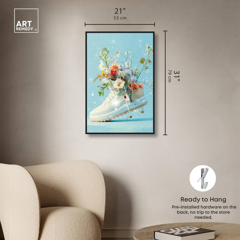 Light Sneaker Bouquet Canvas by Art Remedy
