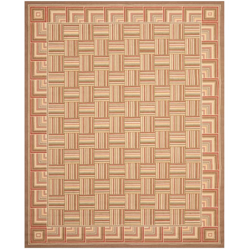 SAFAVIEH Handmade Chelsea Brikena French Country Wool Rug - 3'9" x 5'9" - Beige