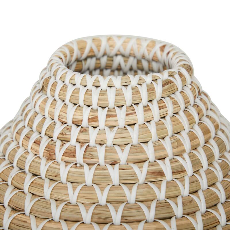 Brown Seagrass Handmade Woven Decorative Vase