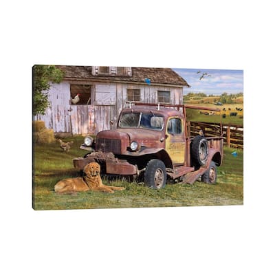 iCanvas "Stuart's Vintage Truck" by Greg & Company Canvas Print