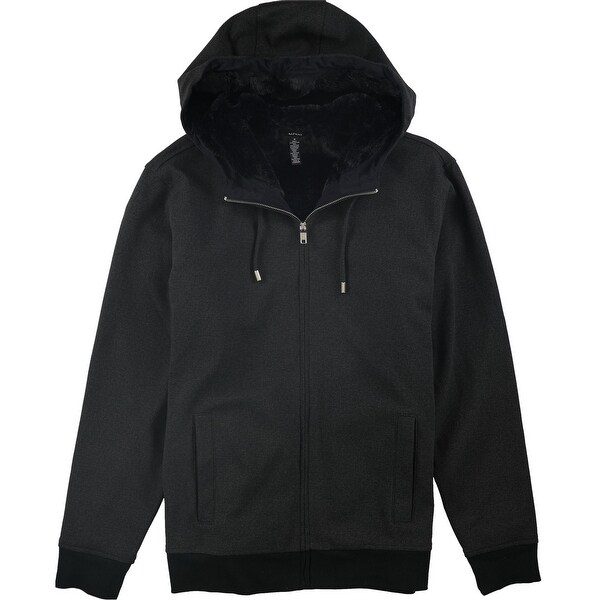 black fur lined hoodie