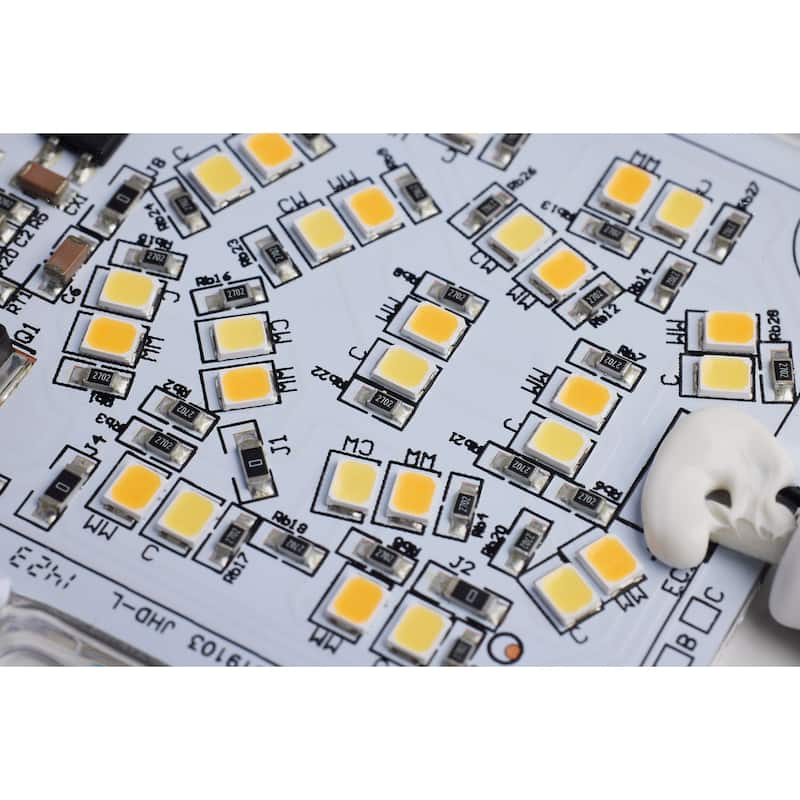 7 in. LED Disk Light 5-CCT Selectable 27K/3K/35K/4K/5K White Finish