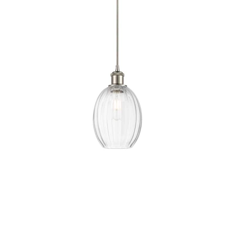 Innovations Lighting 516-1P-11-7 Preston Pendant Preston 7" Wide Mini - Brushed Satin Nickel / Clear