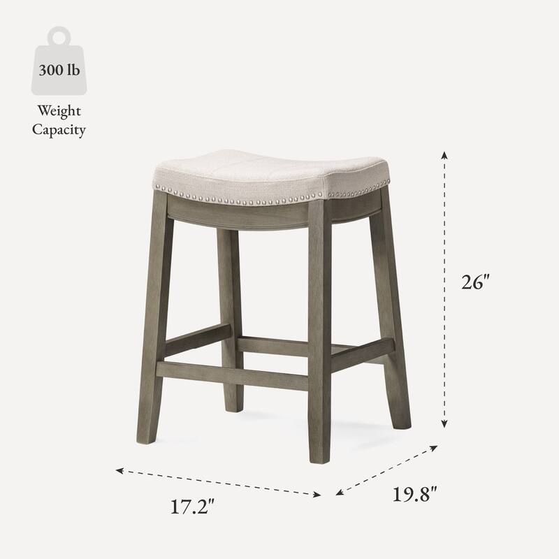 Maven Lane 26" Sophia Backless Counter Height Kitchen Stool