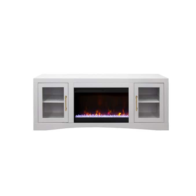 Bridgevine Home Heritage 65 inch Fireplace TV Stand, for TVs up to 75 inches