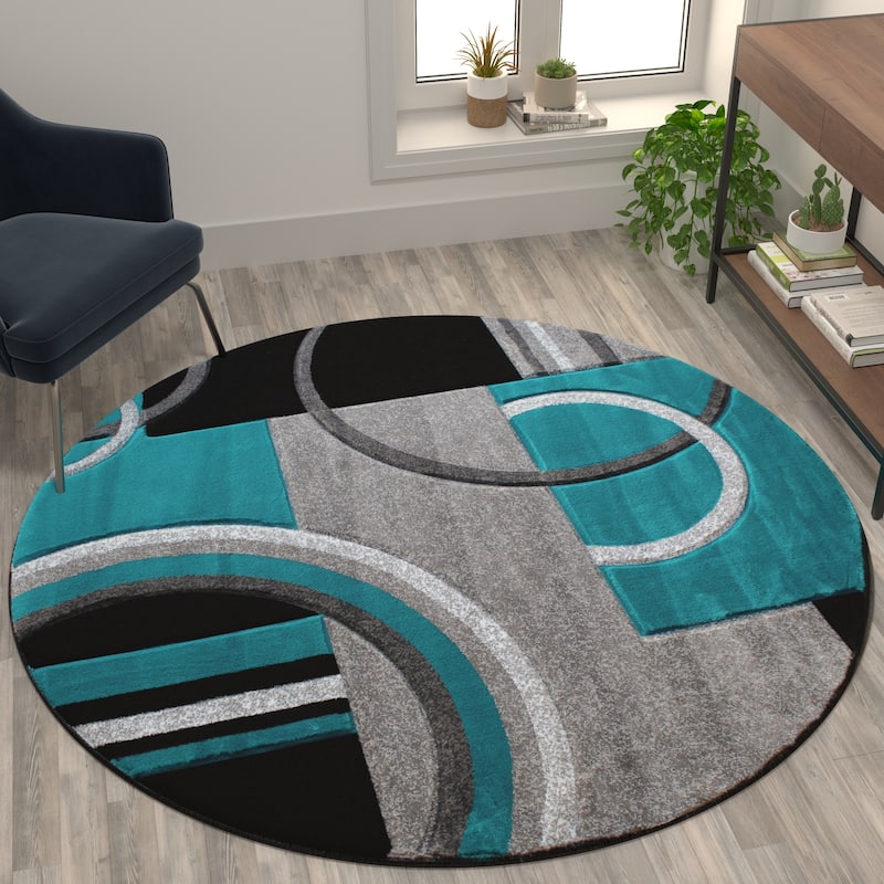 Modern Geometric Design Abstract Area Rug