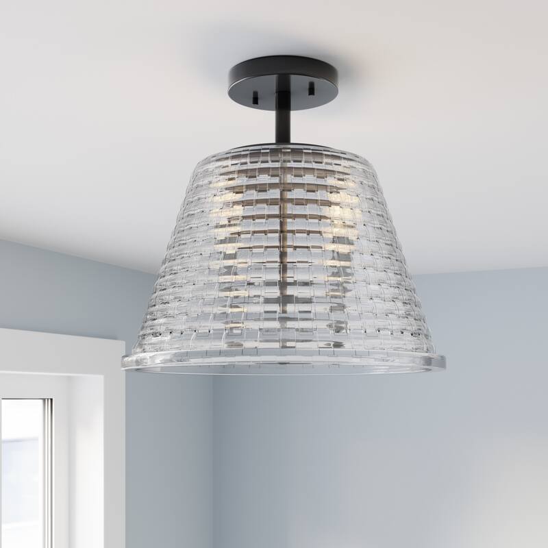 Millennium Lighting 22100 Saben 3 Light 15" Wide Semi-Flush Ceiling