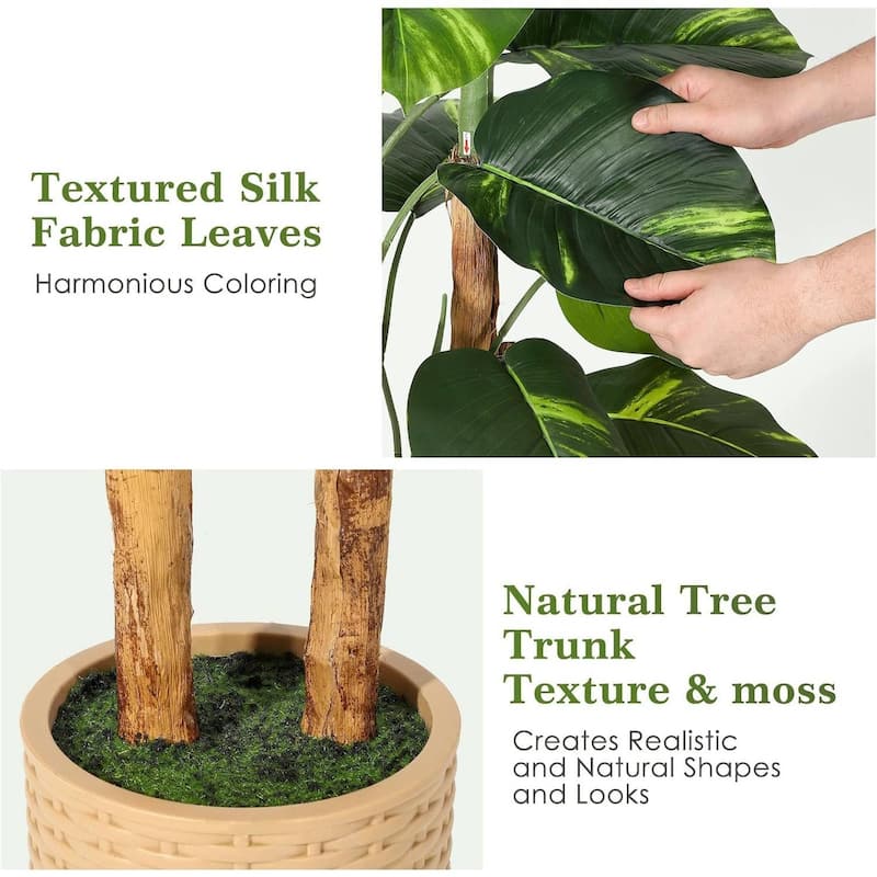 Artificial Scindapsus Aureus Trees for Home Office Decor