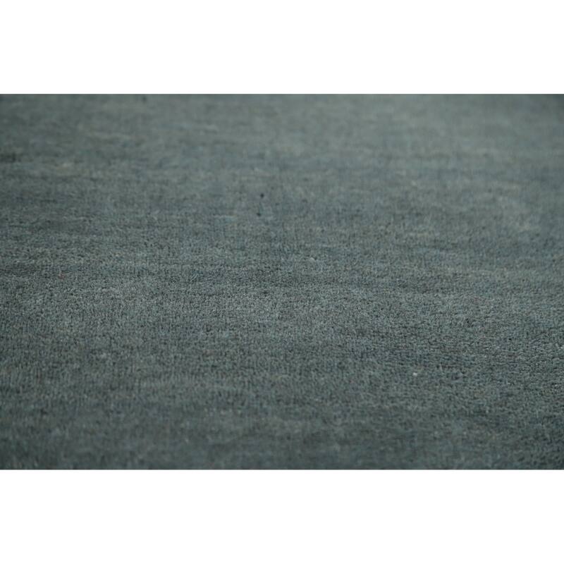 Hand Knotted Oriental 100% Wool Carpet Tribal Tribal Navy Blue & Blues Gabbeh Area Rug - 7' 8'' X 5' 0''