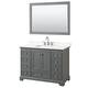 Option Dark Gray / White Quartz Top / Polished Chrome
