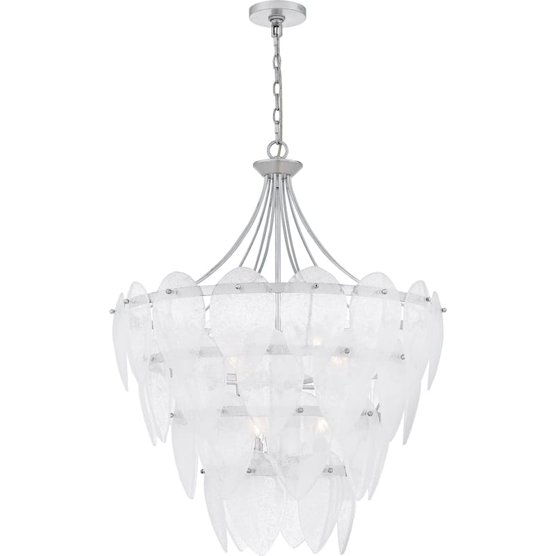 Lilestone 7-Light Silver Leaf Pendant