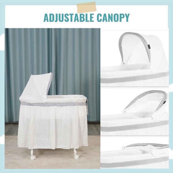 Dream On Me Montreal Portable 2-in-1 Convertible Baby Bassinet