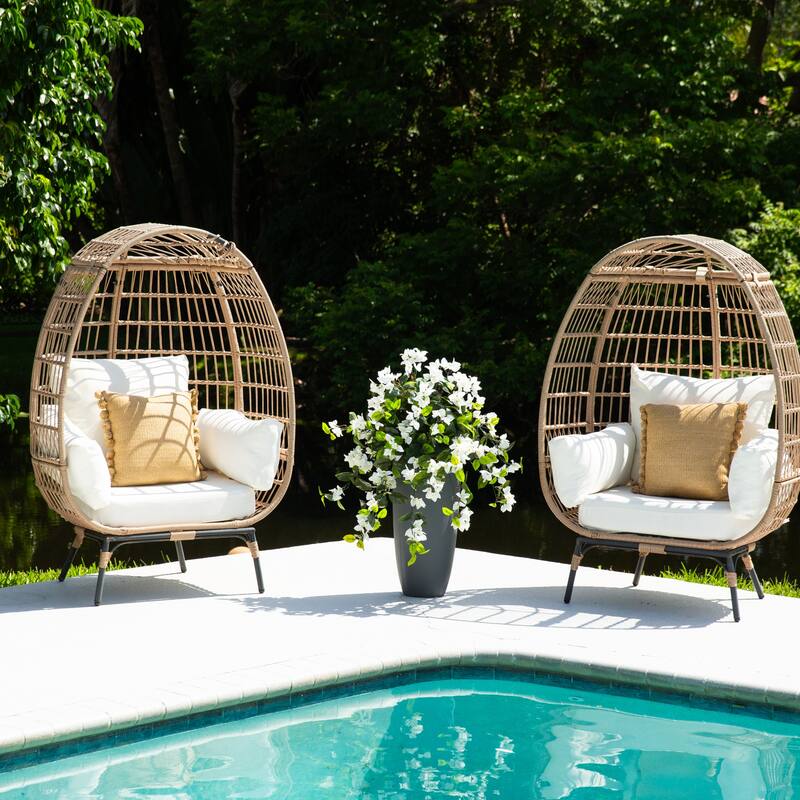 28-in UV Resistant Artificial Bougainvillea Hanging Plant - Set of 2