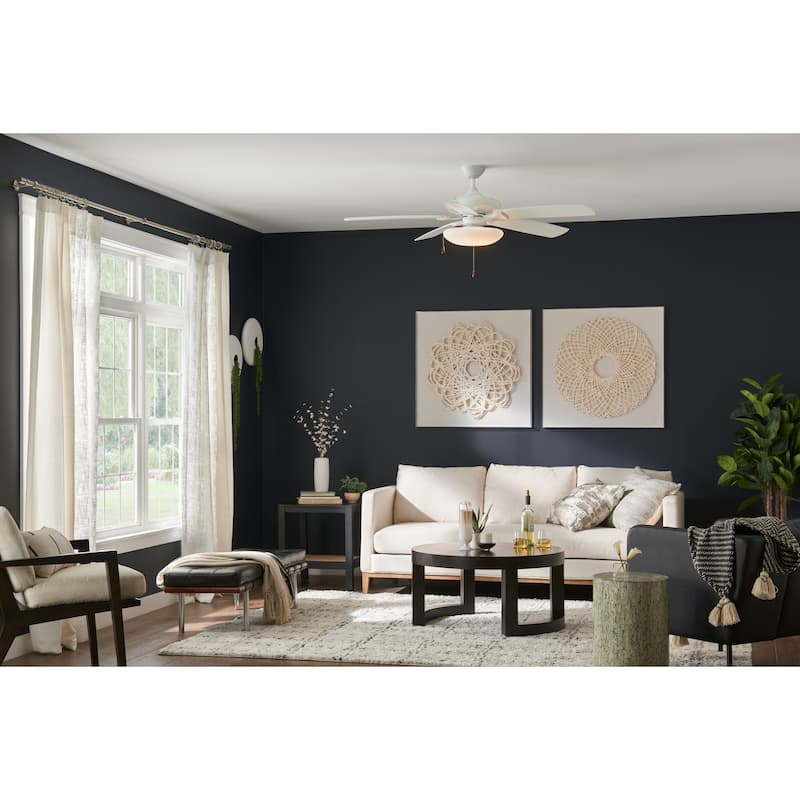 Kichler Lighting 14 in. White Slim Ceiling Fan Integrated LED Light Kit