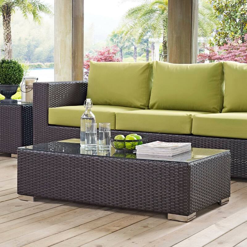Convene Outdoor Patio Coffee Table - Espresso